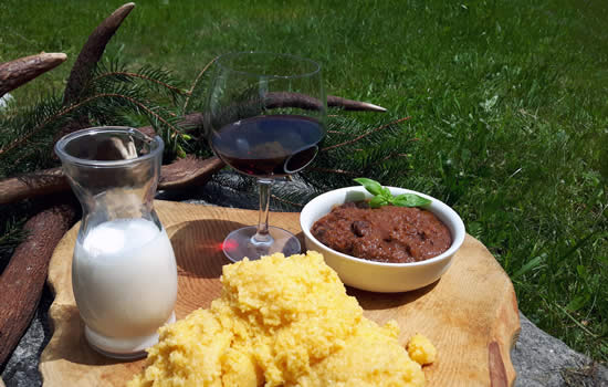 pizzo del frate polenta e cervo